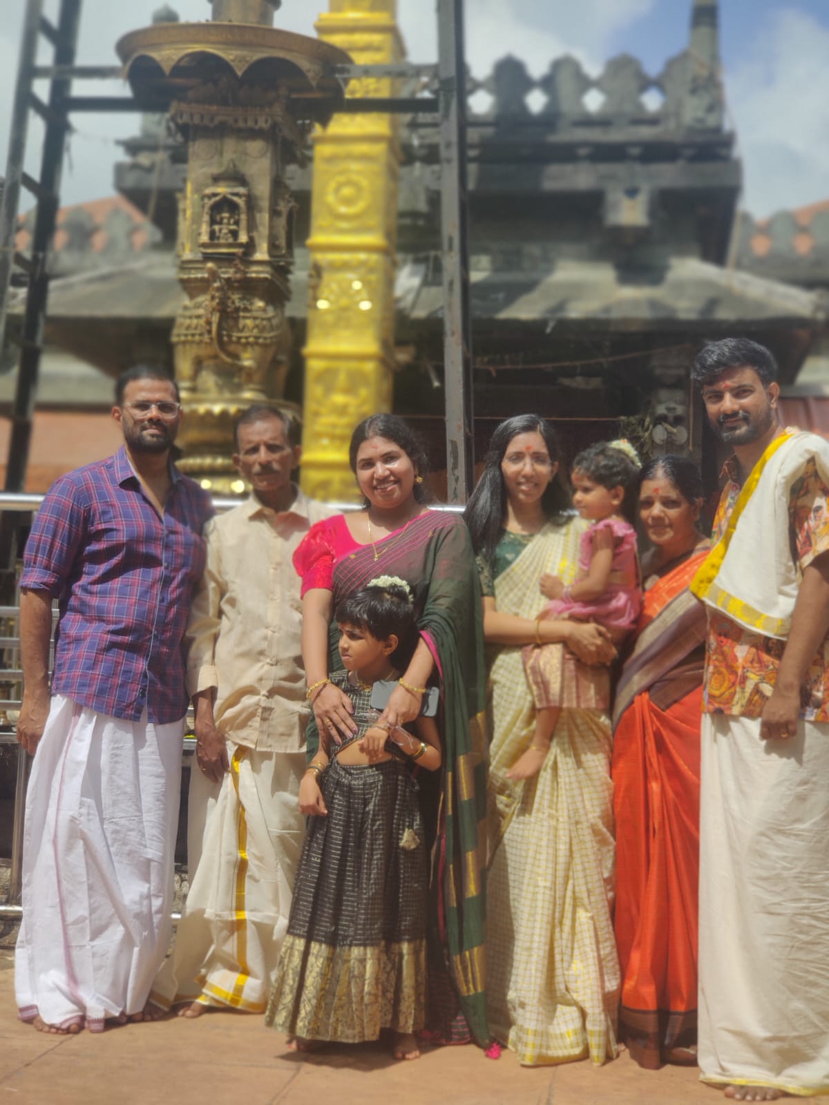 Family together at Mookambika