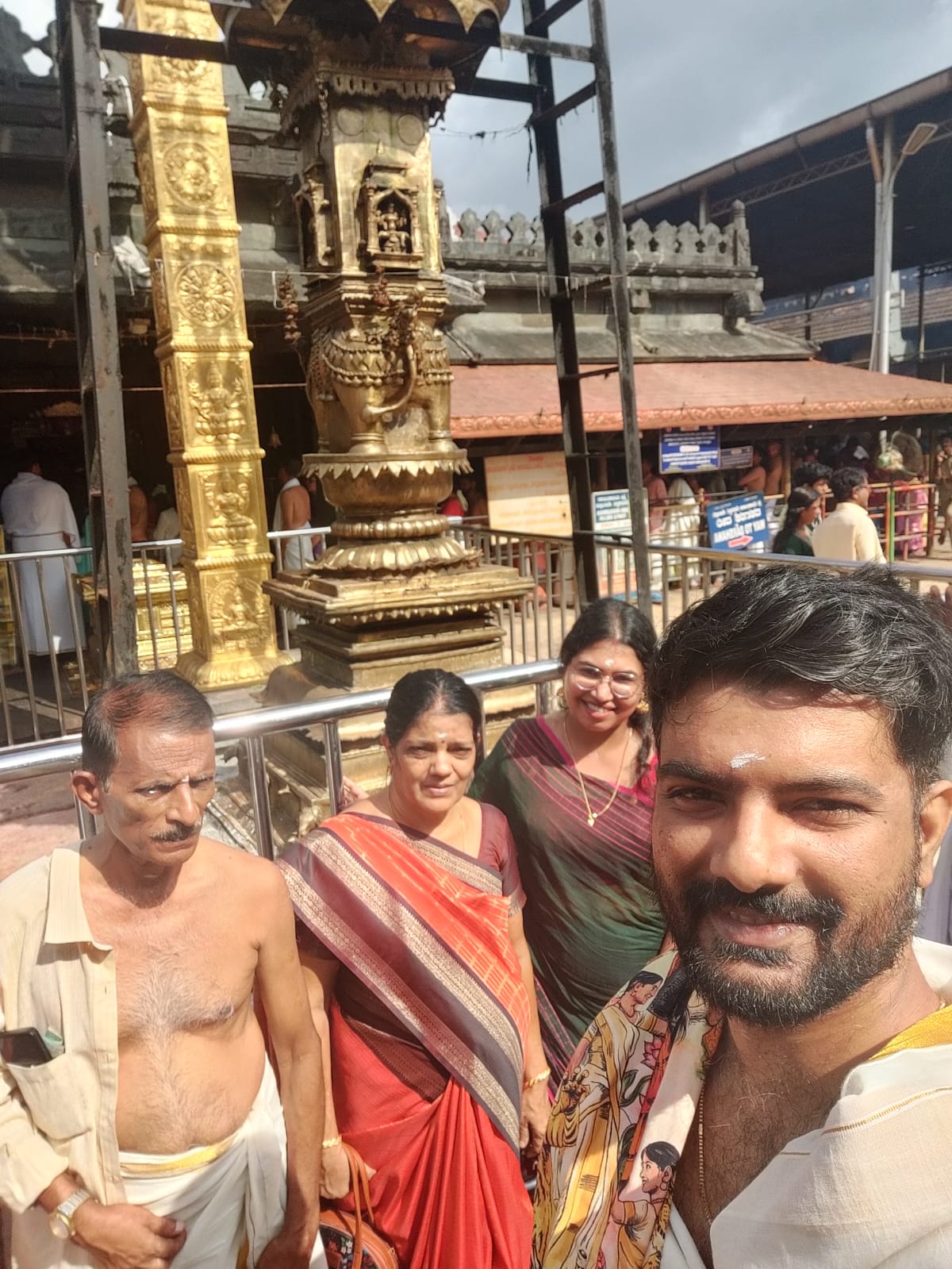 Selfie with Achan and Amma
